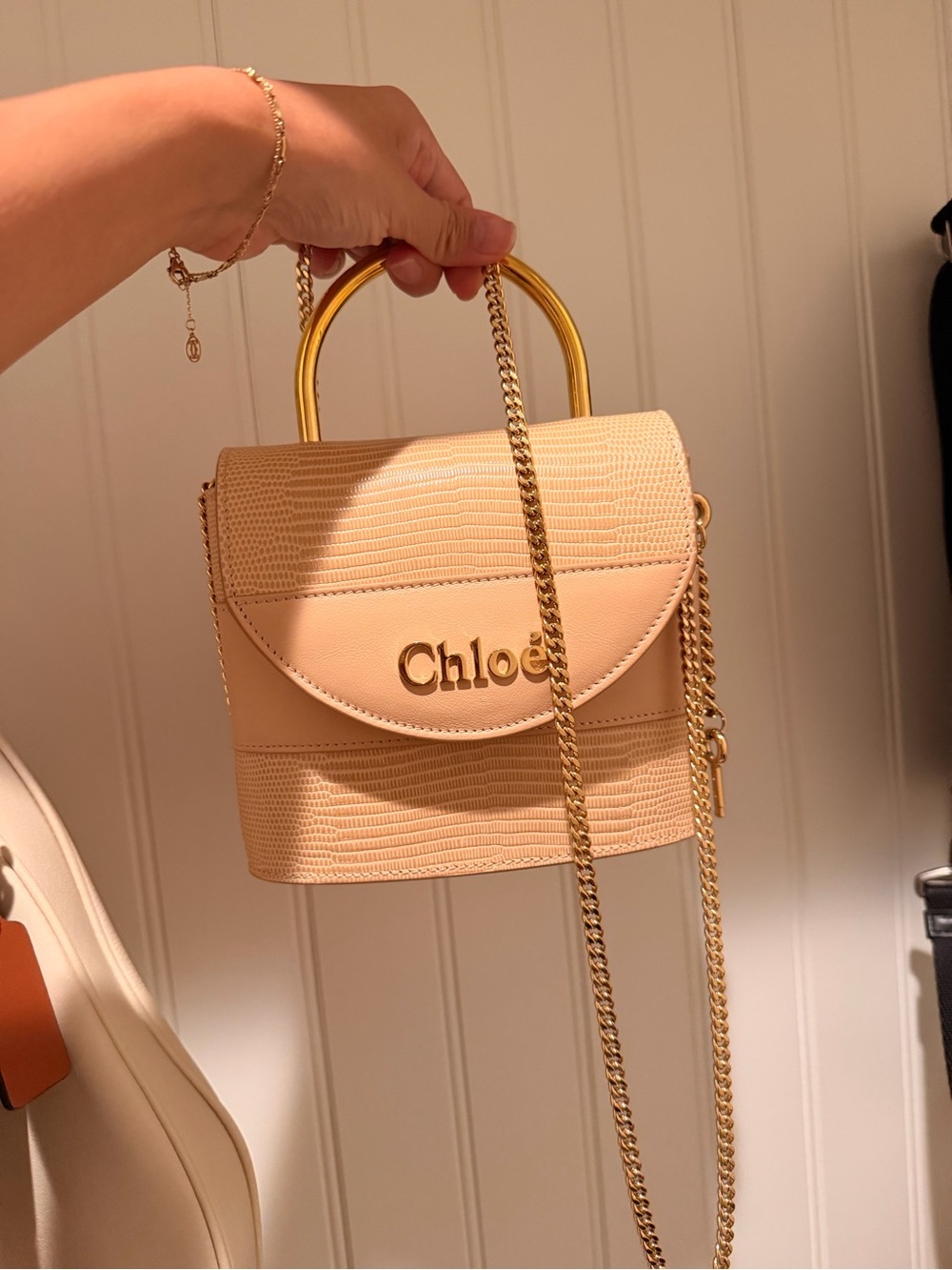 Chloe Peach/Salmon Bag